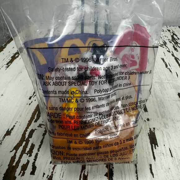 McDonald's 1996 Space Jam # 7 Happy Meal Toy Sylvester Tweety Bird NIP NOS Vtg - Picture 4 of 4